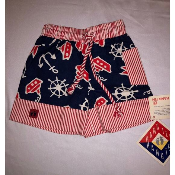 Hang Ten Other - Vintage 90s Hang Ten Nautical Shorts S 6/7